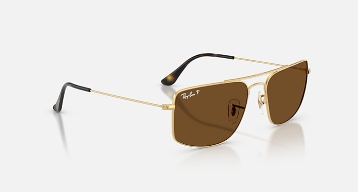 Ray-Ban EXPLORER III Arista Gold with Polarized Brown Solid Color lenses - Alternative