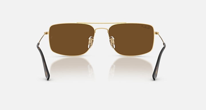 Ray-Ban EXPLORER III Arista Gold with Polarized Brown Solid Color lenses - Back