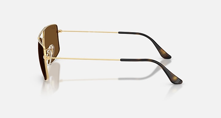 Ray-Ban EXPLORER III Arista Gold with Polarized Brown Solid Color lenses - Lateral