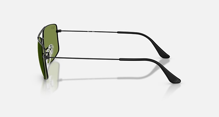 Ray-Ban EXPLORER III Black with Green Solid Color lenses - Lateral