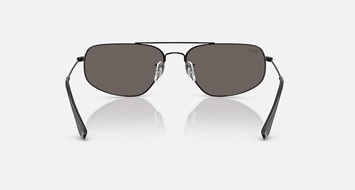 Ray-Ban RB3780 Black with Dark Grey Solid Color lenses - Back