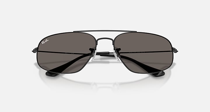 Ray-Ban RB3780 Black with Dark Grey Solid Color lenses - Closed Front
