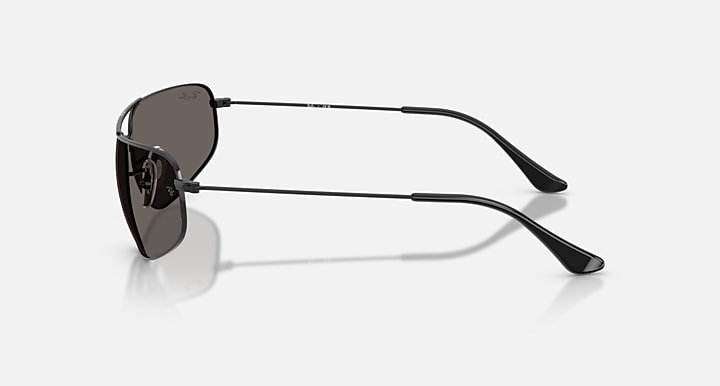 Ray-Ban RB3780 Black with Dark Grey Solid Color lenses - Lateral