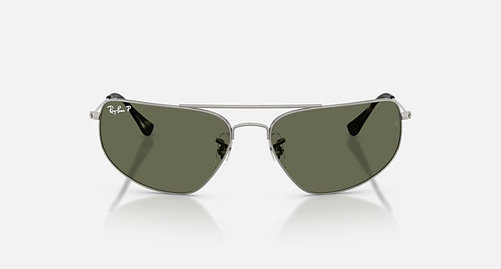 Ray-Ban RB3780 Gunmetal with Green Polarized Solid Color lenses - Front
