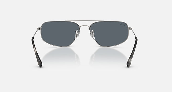 Ray-Ban RB3780 Gunmetal with Blue Solid Color lenses - Back