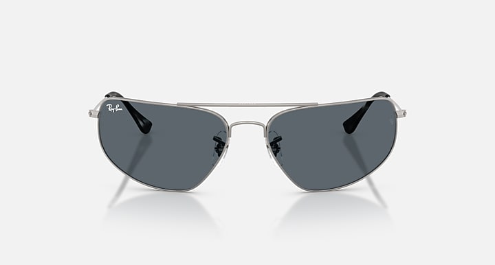 Ray-Ban RB3780 Gunmetal with Blue Solid Color lenses - Front