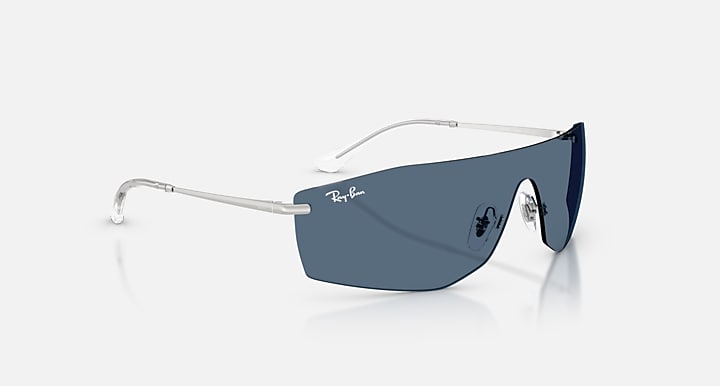 Ray-Ban ALIX BIO-BASED Silver with Dark Blue Solid Color lenses - Alternative