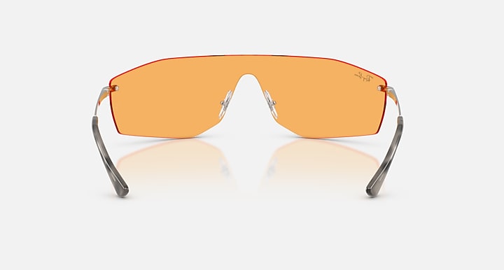 Ray-Ban ALIX BIO-BASED Silver with Yellow Solid Color lenses - Back