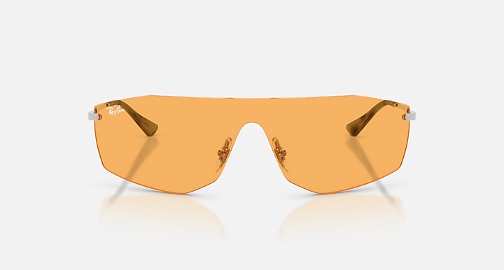 Ray-Ban ALIX BIO-BASED Silver with Yellow Solid Color lenses - Front