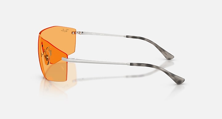 Ray-Ban ALIX BIO-BASED Silver with Yellow Solid Color lenses - Lateral