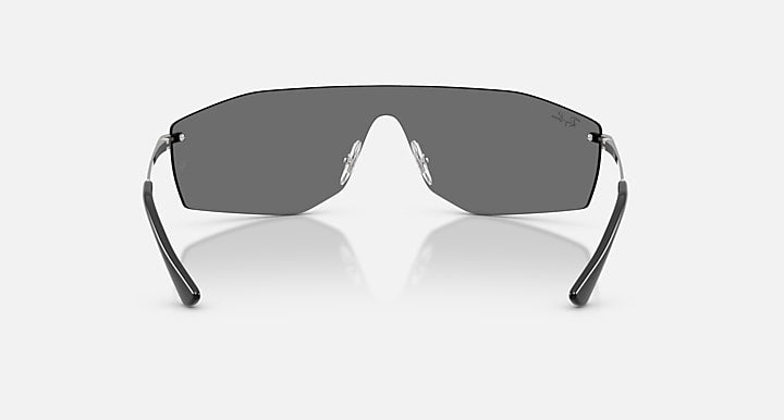 Ray-Ban ALIX BIO-BASED Silver with Grey Solid Color lenses - Back