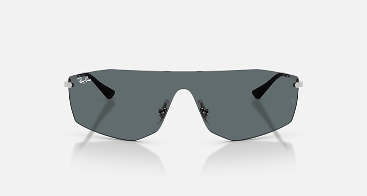 Ray-Ban ALIX BIO-BASED Silver with Grey Solid Color lenses - Front