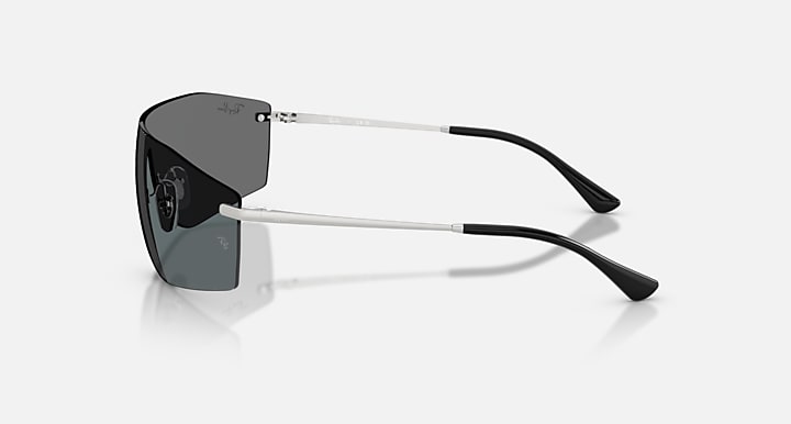 Ray-Ban ALIX BIO-BASED Silver with Grey Solid Color lenses - Lateral