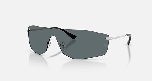 Ray-Ban ALIX BIO-BASED Silver with Grey Solid Color lenses - Quarter