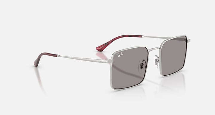 Ray-Ban IDAN BIO-BASED Silver with Grey Solid Color lenses - Alternative
