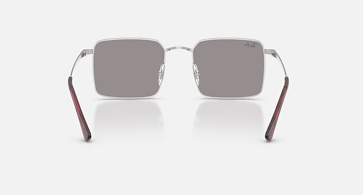 Ray-Ban IDAN BIO-BASED Silver with Grey Solid Color lenses - Back