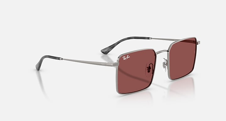 Ray-Ban IDAN BIO-BASED Gunmetal with Dark Violet Solid Color lenses - Alternative