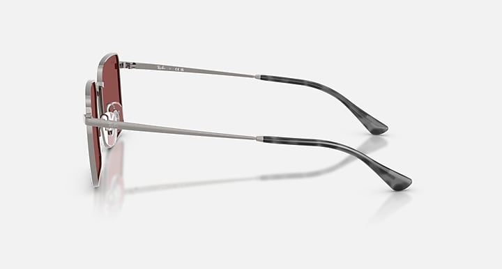 Ray-Ban IDAN BIO-BASED Gunmetal with Dark Violet Solid Color lenses - Lateral