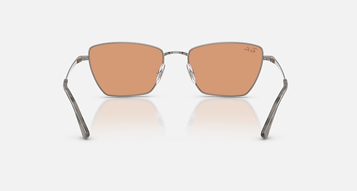 Ray-Ban DREA BIO-BASED Gunmetal with Orange Solid Color lenses - Back