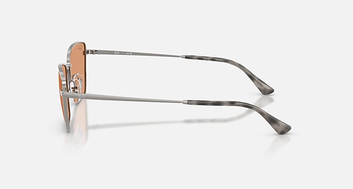 Ray-Ban DREA BIO-BASED Gunmetal with Orange Solid Color lenses - Lateral