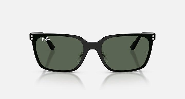 Ray-Ban RB3784D Silver with Dark Green Solid Color lenses - Front