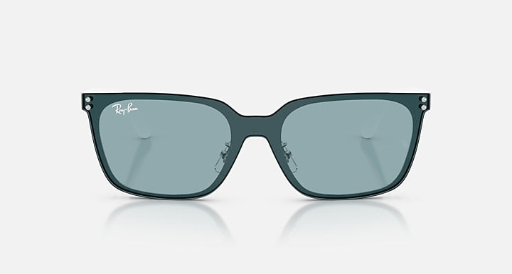Ray-Ban RB3784D Silver with Light Blue Solid Color lenses - Front