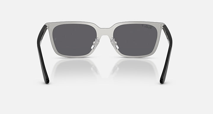 Ray-Ban RB3784D Silver with Grey Polarized Solid Color lenses - Back