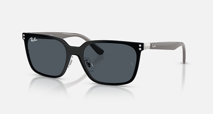 Ray-Ban RB3784D Silver with Dark Grey Solid Color lenses - Quarter
