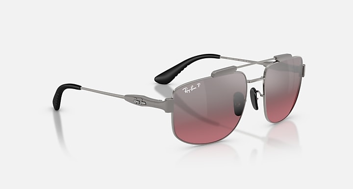 Ray-Ban RB3789M SCUDERIA FERRARI COLLECTION POLARIZED+ LENSES Gunmetal with Polarized Wine Polarized+ lenses - Alternative