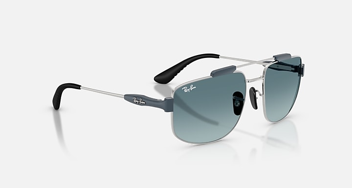 Ray-Ban RB3789M SCUDERIA FERRARI COLLECTION Silver with Blue Gradient Grey Gradient lenses - Alternative