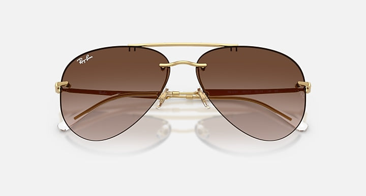 Ray-Ban RB3791 Arista with Light Brown Gradient Dark Brow Gradient lenses - Closed Front