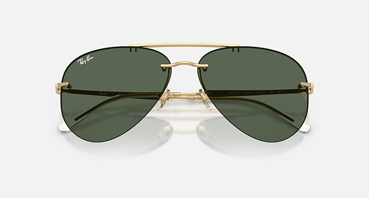 Ray-Ban RB3791 Arista with Dark Green Solid Color lenses - Closed Front
