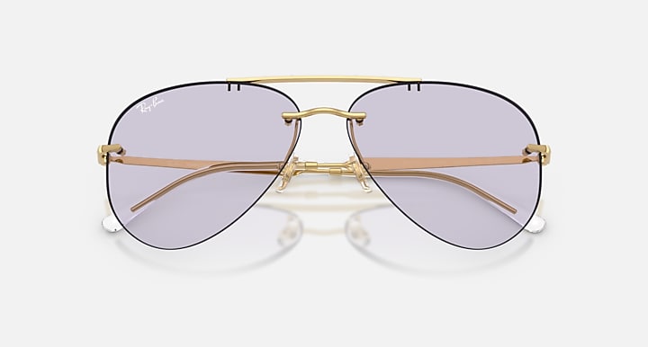 Ray-Ban RB3791 TRANSITIONS ® COLOR TOUCH ™ LENSES Arista with Amethyst Transitions® lenses - Closed Front