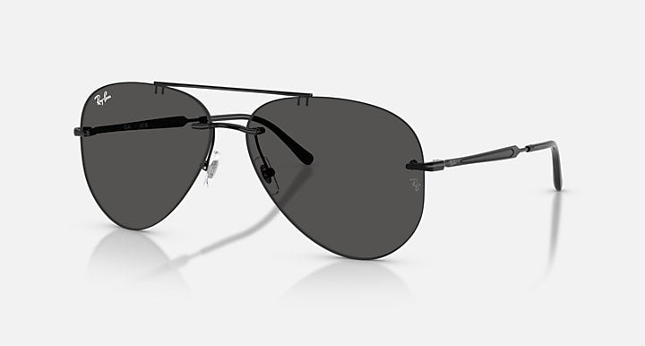 Ray-Ban RB3791 Black with Dark Grey Solid Color lenses - Quarter