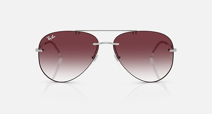 Ray-Ban RB3791 Silver with Clear Gradient Dark Violet Gradient lenses - Front