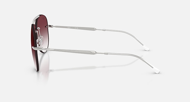 Ray-Ban RB3791 Silver with Clear Gradient Dark Violet Gradient lenses - Lateral