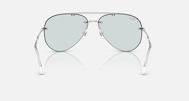 Ray-Ban RB3791 TRANSITIONS ® COLOR TOUCH ™ LENSES Silver with Emerald Transitions® lenses - Back