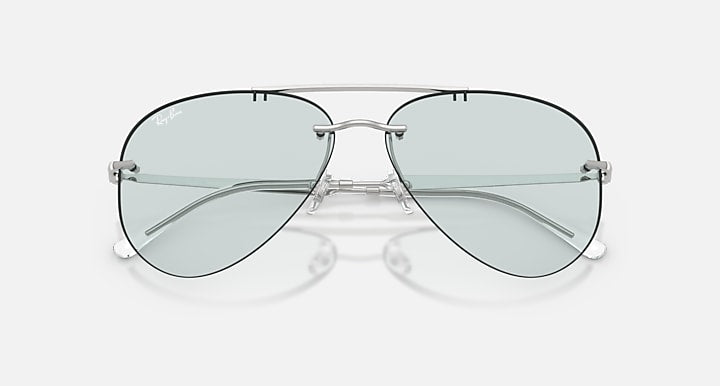 Ray-Ban RB3791 TRANSITIONS ® COLOR TOUCH ™ LENSES Silver with Emerald Transitions® lenses - Closed Front