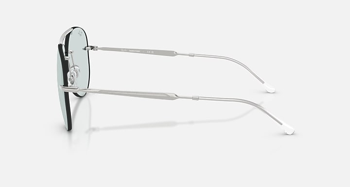 Ray-Ban RB3791 TRANSITIONS ® COLOR TOUCH ™ LENSES Silver with Emerald Transitions® lenses - Lateral