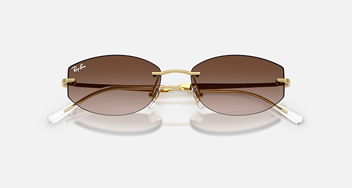 Ray-Ban RB3792 Arista with Gradient Brown Gradient lenses - Closed Front