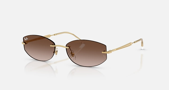 Ray-Ban RB3792 Arista with Gradient Brown Gradient lenses - Quarter