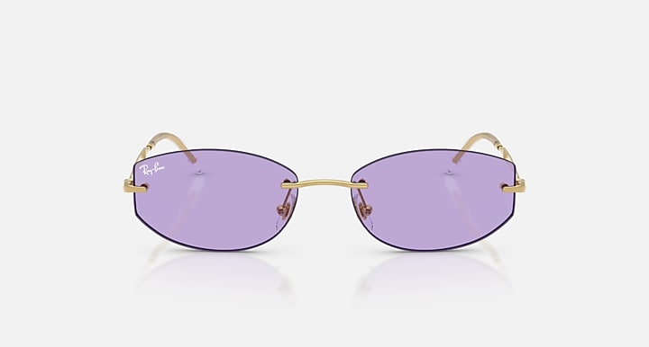 Ray-Ban RB3792 Arista with Violet Solid Color lenses - Front