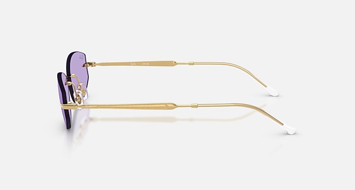 Ray-Ban RB3792 Arista with Violet Solid Color lenses - Lateral