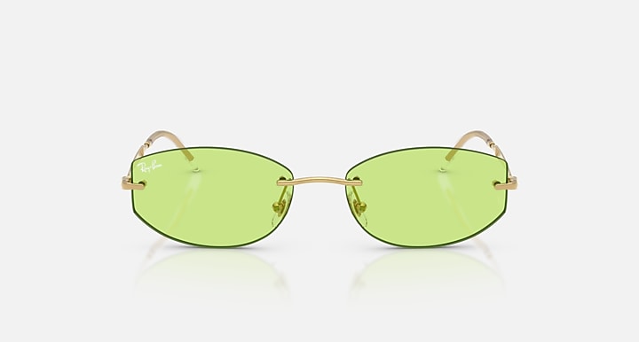 Ray-Ban RB3792 Arista with Light Green Solid Color lenses - Front