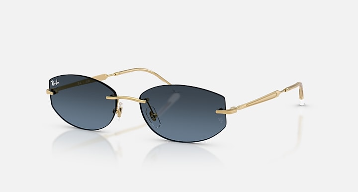 Ray-Ban RB3792 Arista with Dark Blue Gradient Dark Grey Gradient lenses - Quarter