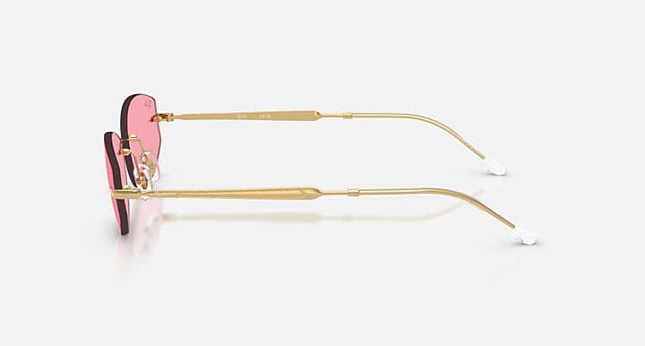 Ray-Ban RB3792 Arista; Gold with Pink Solid Color lenses - Lateral