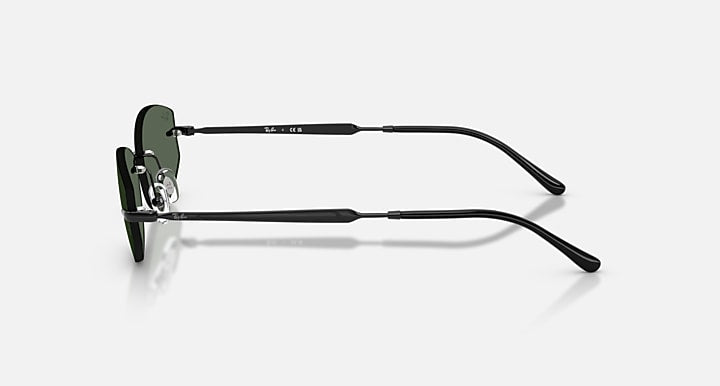 Ray-Ban RB3792 Black with Dark Green Solid Color lenses - Lateral