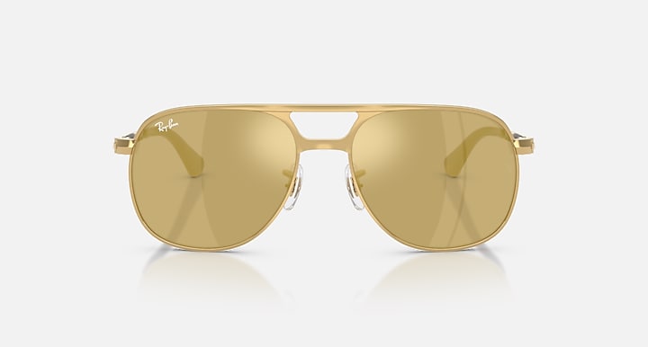 Ray-Ban BILL MAX Arista with Light Brown Mirror Gold Solid Color - Mirror lenses - Front