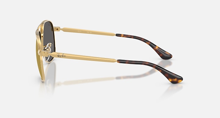 Ray-Ban BILL MAX Arista with Light Brown Mirror Gold Solid Color - Mirror lenses - Lateral