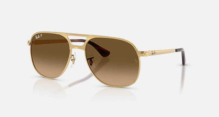 Ray-Ban BILL MAX Arista with Polarized Brown Gradient Gradient lenses - Quarter